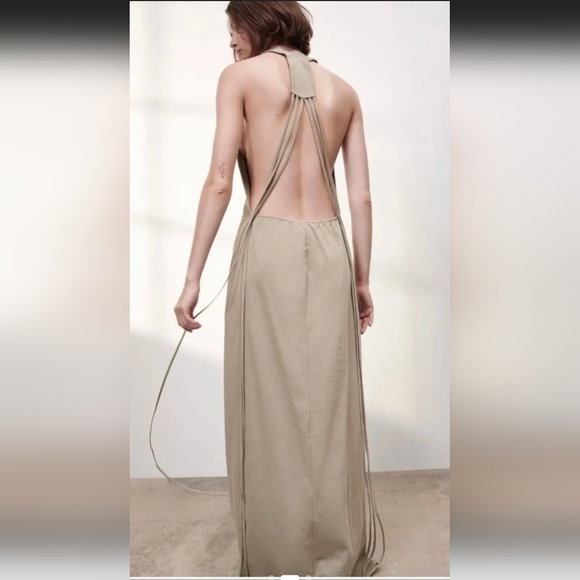 Zara NWTs Halter Dress - Picture 2 of 7